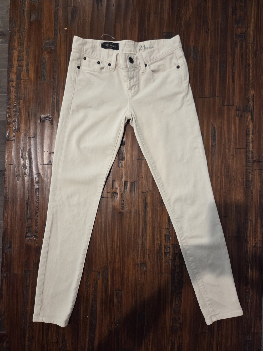 J. Crew Cream Skinny Jeans Size 24